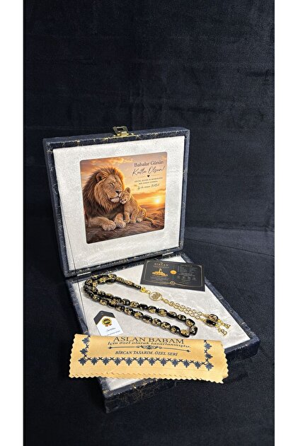 BİRCAN TASARIM Golden Rosary Premium Kutulu Kişiye Özel Altın