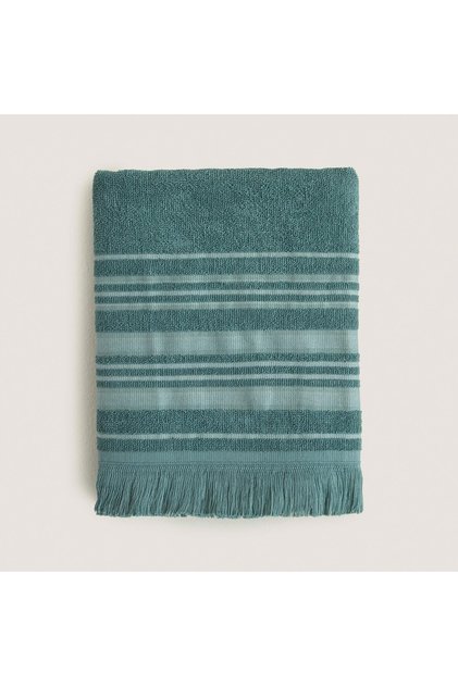 Deep Bamboo Face Towel 50X90 cm Turquoise/Dark Turquoise