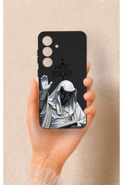 Samsung S25 Compatible Not Today Patterned Silicone Case