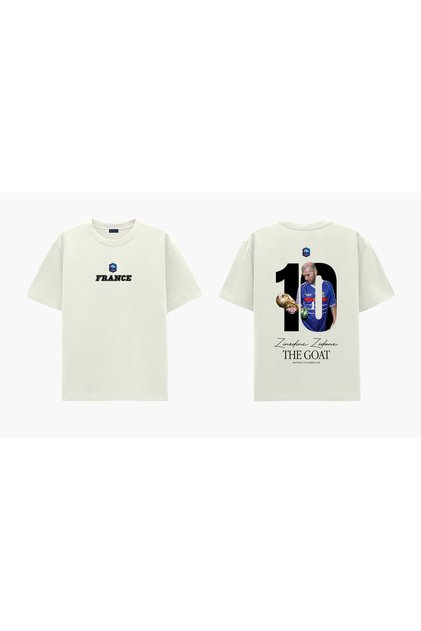 World Cup France Zidane Design Printed T-Shirt (Ages 4-13)