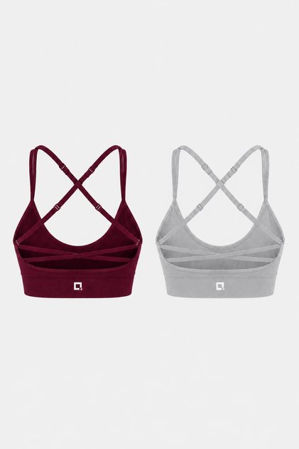 2-Pack Griba Seamless Fitness & Pilates Sports Bustier Pack