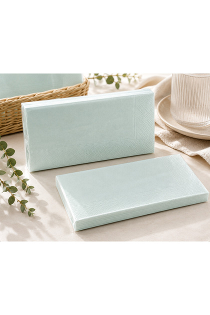 Düz Renk 2 Katlı Peçete 33x33 cm 16 Adet Mavi Turuncu Sarı Yeşil Lacivert Parti Peçetesi Doğum Günü Masa Süsü