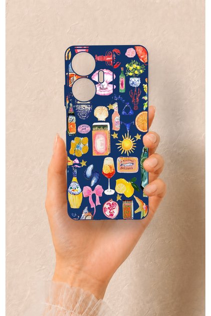 Realme C55 Compatible Summer Patterned Silicone Case