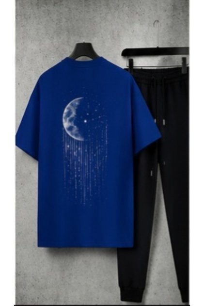 Hanangiyim Unisex Oversize Shorts Set Short Sleeve T-Shirt Comfortable Fit Summer Casual Sports