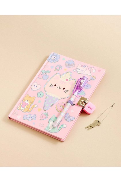 مجموعة متنوعة من دفاتر اليوميات السرية مع طقم أقلام