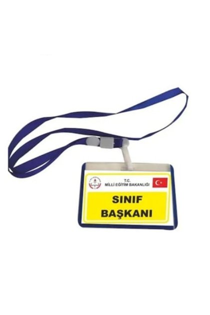 Sınıf Başkanı Yaka Kartı İpli