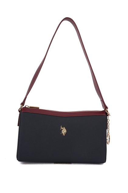Navy Blue-Claret Red Women's Shoulder Bag Us26279