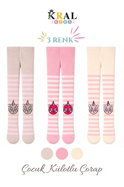 3-Piece Baby Girl & Child Cotton Patterned Pantyhose