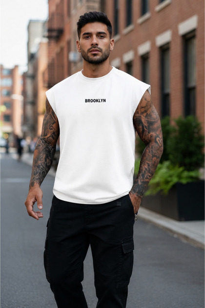 Black Cotton Printed Oversize Sports T-Shirt