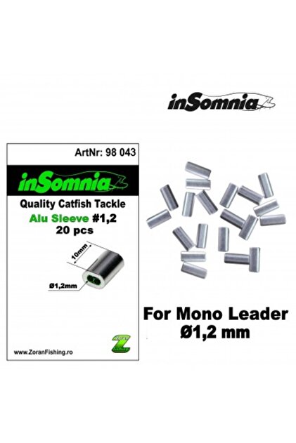 Nit din aluminiu inSomnia Alu Sleeve Ø1.2 x 10mm, 20 buc/set, pentru somn