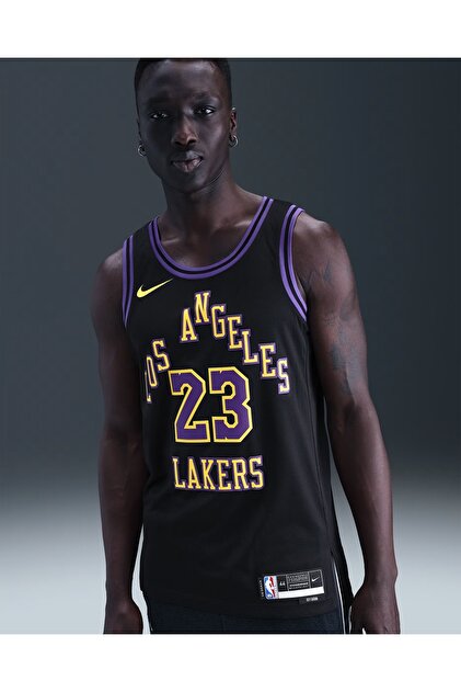 Nike Lakers LeBron James 23 ユニフォーム M Nike Lebron James Los Angeles Lakers 2023/24 City Edition- KUZEY
