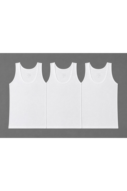 Children's Boys Combed Cotton Singlet Set of 3