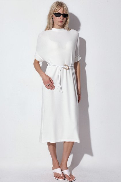 Busem Belted Ribbed Midi Dress