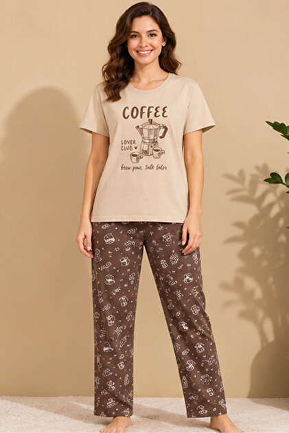 Girls Printed Pyjama Set Short Sleeve