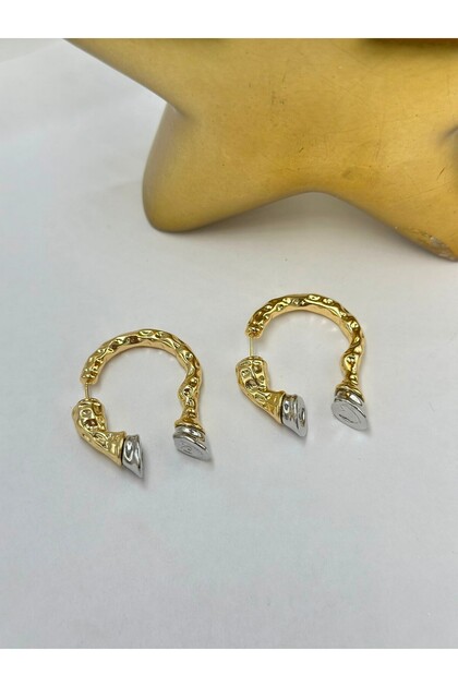 Luck Horseshoe Hoop Earrings (Steel)