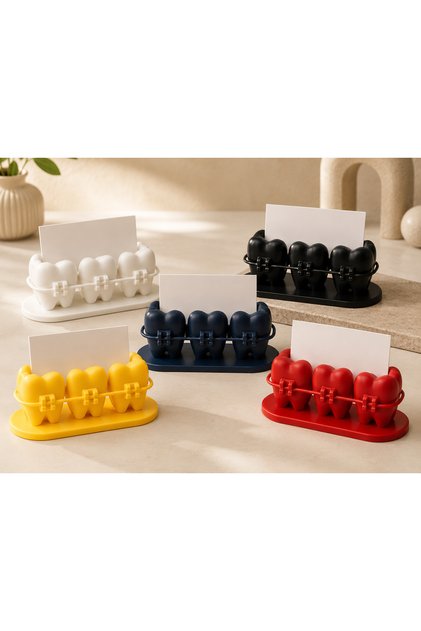 Dental Figured Business Card Holder 3D Printing Dental Clinic Desktop Card Holder Decorative Organizer