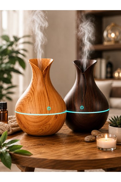 Vase Model Air Humidifier 7 Color Humidifier Steam Machine with Led Detail