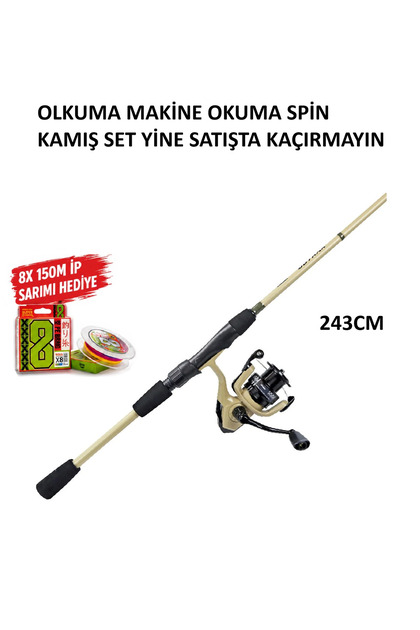 Okuma Outrax Combo Spin 243cm 10-35gr Makine Kamış Set - Fiyatı