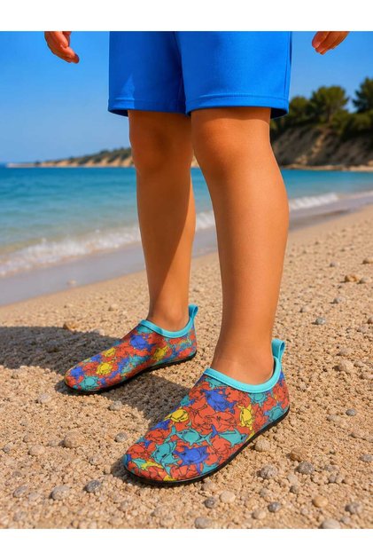 Children's Sea Shoes Fabric Sea Pool Shoes Non-Slip Soles Double Numbers