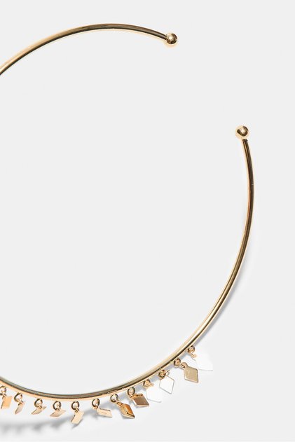 Mini charm detaylı choker kolye