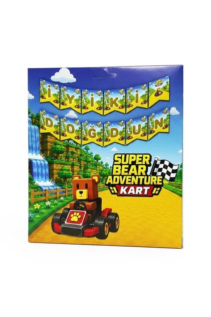 Super Bear Adventure İyi ki Doğdun Banner 180 cm