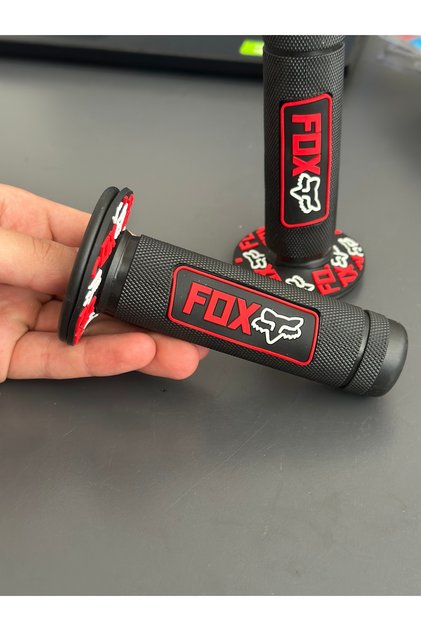 CG CUB CROSS TÜM MOTORLARA UYUMLU ELCİK PROTAPER TARZI FOX KIRMIZI SİYAH (GAZ BORUSUZ)