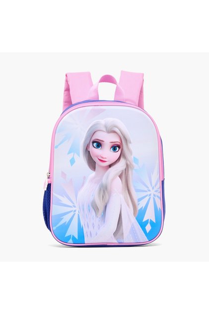 Frozen Print Backpack for Girls 13+ Years with Zip Closure