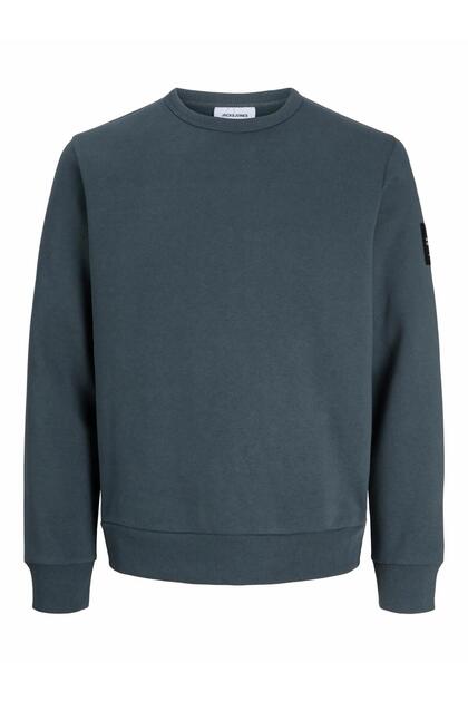Charcoal Pullover Round Neck Sweatshirt