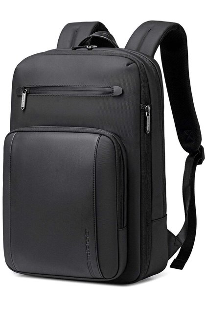 Unisex Slim Laptop Backpack Water Resistant Anti-Theft Expandable Daypack for Business Casual Travel College for Men Women, B00877, Black
