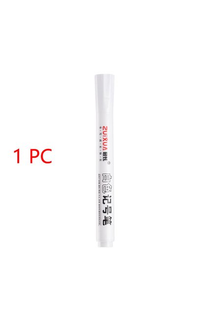 1 piece 1/3/5 Pcs White Marker Pens 2.0mm Oily Waterproof White Gel Pen DIY Graffiti Sketching Marke