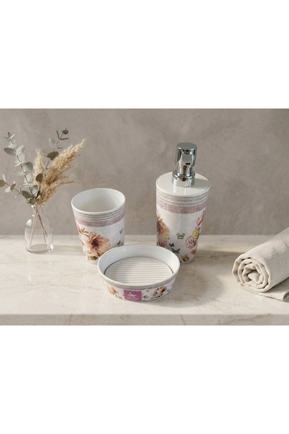 BANYO SETİ-SIVI SABUNLUK-DİŞ FIRÇALIK-KALIP SABUNLUK