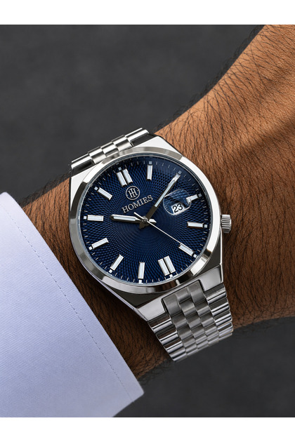 Men's Wristwatch-Silver Color-3 Atm Water Resistant-With Gift Box and Bracelet Gift.Hm24478S02-2
