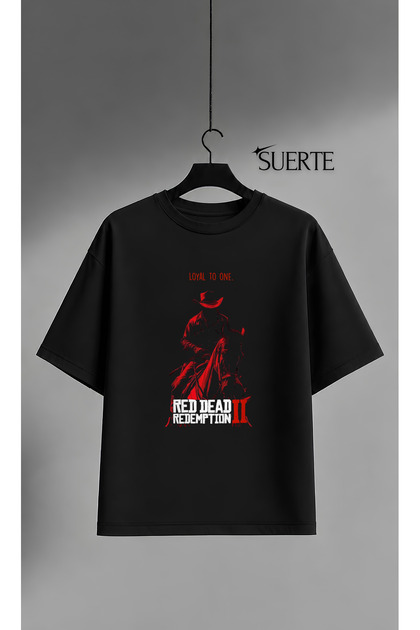 Red Dead Redemption Designed Unisex Oversize High Print Quality 100% Cotton T-Shirt