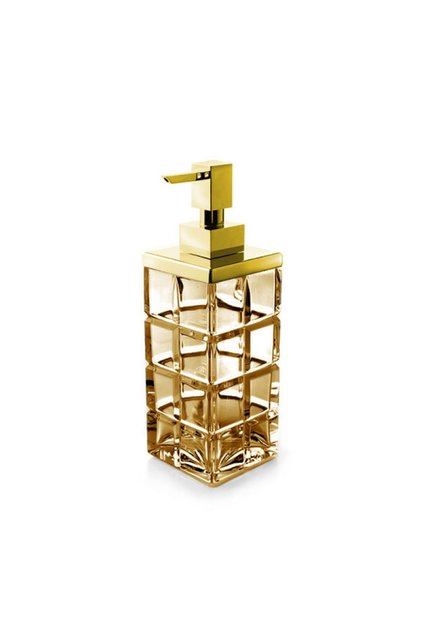 Palace Liquid Soap Dispenser, Countertop - Amber/Gold