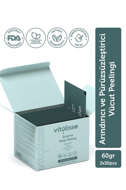 Vücut Peelingi 60g – Enzim ve Asit Destekli Nazik Arındırıcı Pürüzsüzleştirici Vegan (30 x 2g)