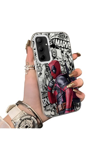 Samsung Galaxy A35 Compatible Spiderman Patterned Silicone Edge Hard Back Case Couple Phone Case