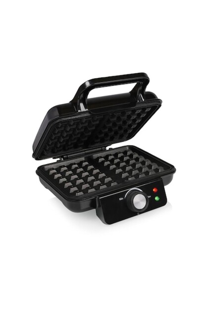 Aparat de făcut vafe belgiene PD9008, Putere 1200W, 2 vafe simultan, Termostat reglabil, Plăci antiaderente, Negru
