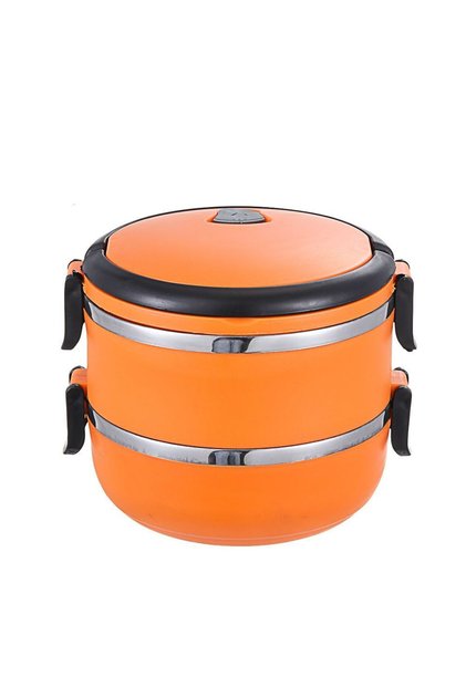 orange-1300ml Hot Food Flask Stainless Steel Lunch Box Thermos Vacuum Insulated Trave