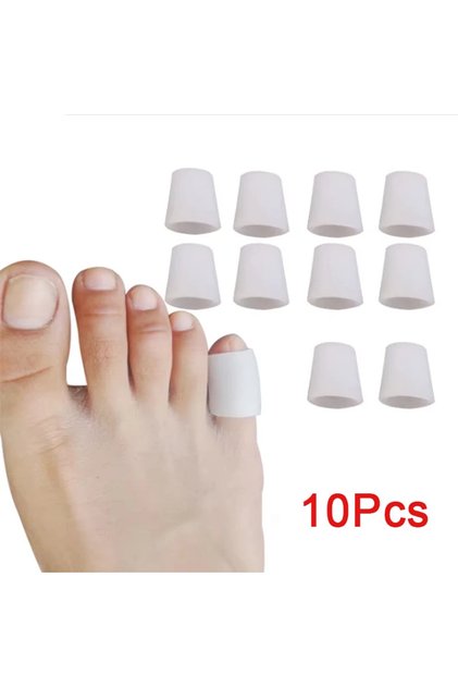 10Pcs=5Pairs Soft Silicone Tube Toe Protector Foot Corn Blisters Calluses Protection Pad Bunion F...