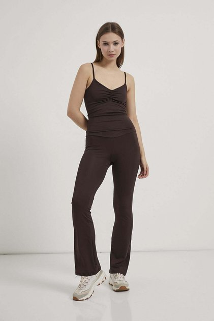 Armalife 1636 Ruched Stretchy cross-detail spanish tights women's set