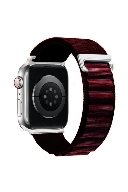 42mm 44mm 45mm 49mm Wine red Alpine Loop Strap for Apple Watch Band Ultra 4 3 2 49mm 46mm 44mm 40mm