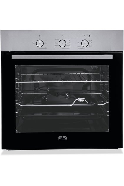 , Turkish Electric Oven, Built-in, Steel, 60 Cm, 66L, 4 Functions, Timer, Triple Reflective Glass, Grill - ASB 64SSE