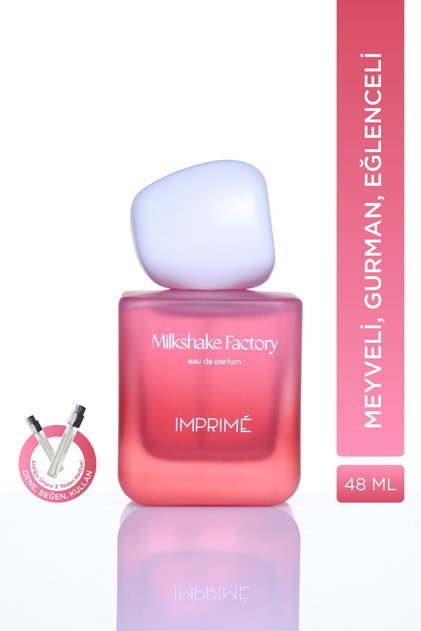 Milkshake Factory EDP Kadın Parfüm 48 ML | Meyveli & Gurman | Çilek, Hindistan Cevizi, Müge, Vanilya