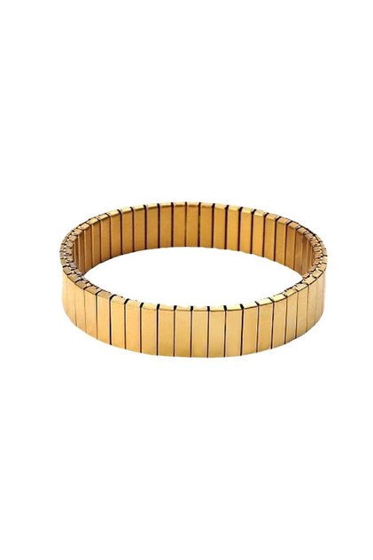 G 15mm Loe| Titanium Steel Elastic Bracelet for Women.Heart Shape.1Pcs.Gold Plated Punk Jewelry.Hip
