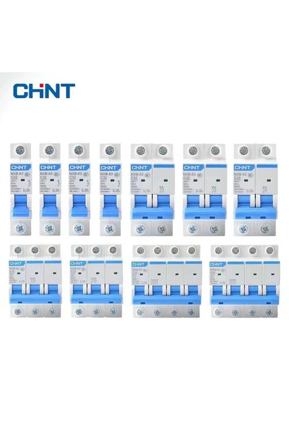 2 32A CHINT MCB NXB-63 قاطع دائرة مصغر 1P 2P 3P 4P تيار متردد 230/400 فولت CHNT DIN تركيب سكة صغيرة