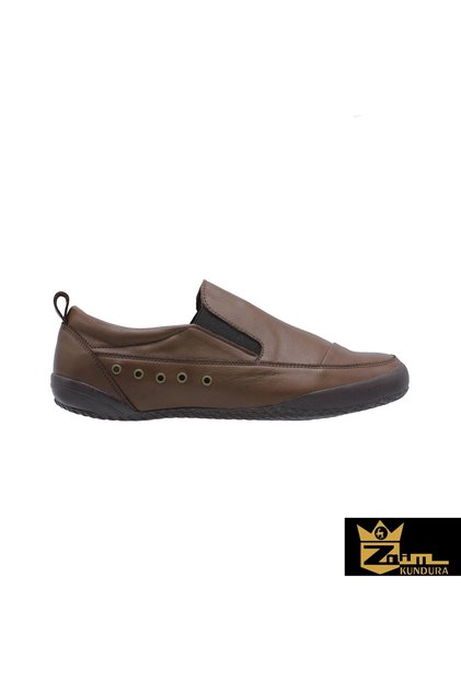 Unisex Brown Genuine Leather Shoes 505080113-1