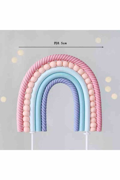 1pcs Rainbow Unicorn Cake Decoration Birthday Cake Topper Girl Gifts Children Kids Baby Shower Birth