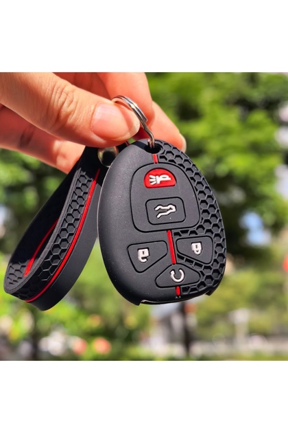 type B with Keychain Silicone Keychain For GMC Acadia 2007-2016 Yukon XL For Chevy Suburban Tahoe Tr