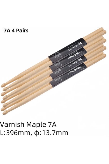 7A 4 Pair Miwayer 1 Pairs 5A/7A Premium Maple Drumsticks Mallets Ideal for All Ages Durable Practic