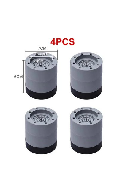 Higher 6cm 4 Pcs Washing Machine Anti Vibration Pads Lifting Feet Anti Slip Mute Furniture Leveler
